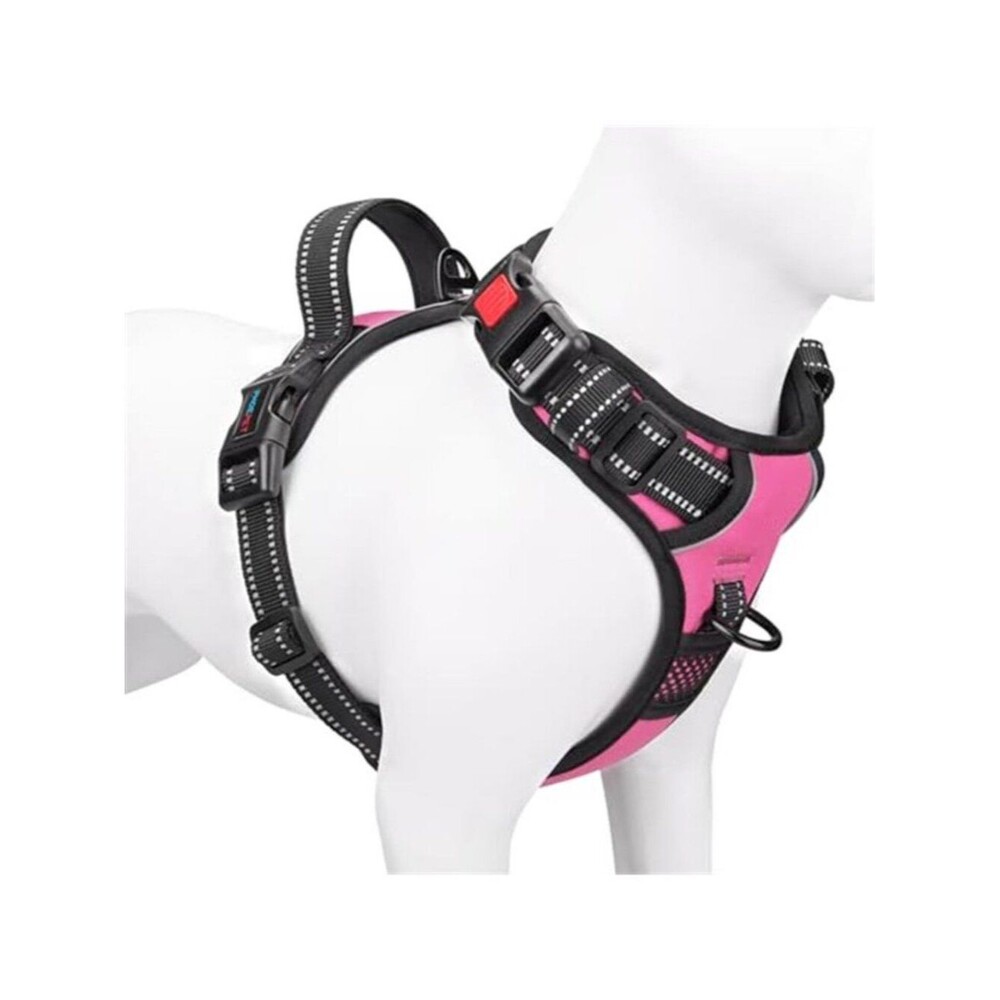 No Pull Dog Harness Medium Reflective Front Clip Vest with size M